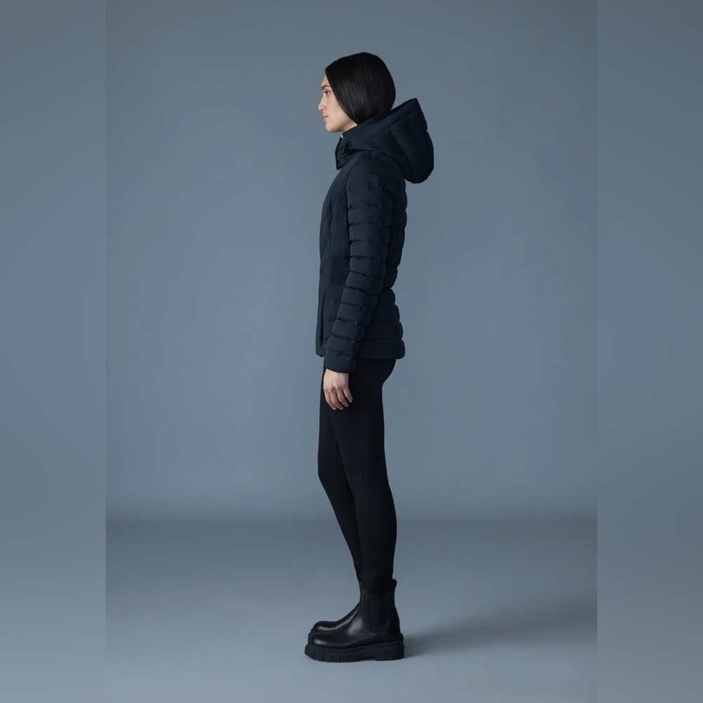 Mackage Rudy Lightweight Down Jacket with Leather Trim – XXS - Picture 3 of 16